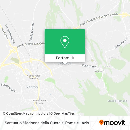 Mappa Santuario Madonna della Quercia