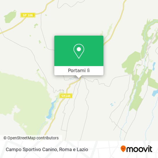 Mappa Campo Sportivo Canino