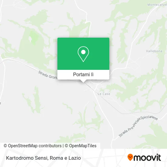 Mappa Kartodromo Sensi