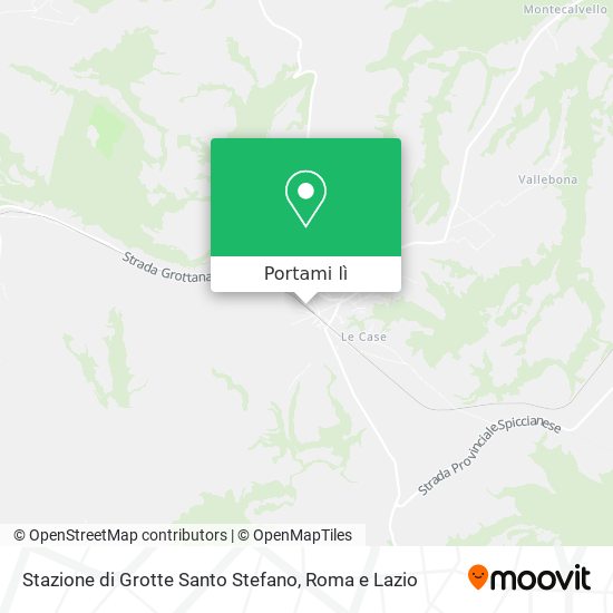 Mappa Stazione di Grotte Santo Stefano