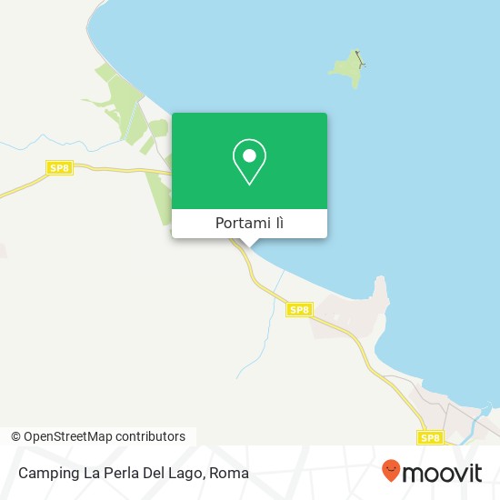 Mappa Camping La Perla Del Lago