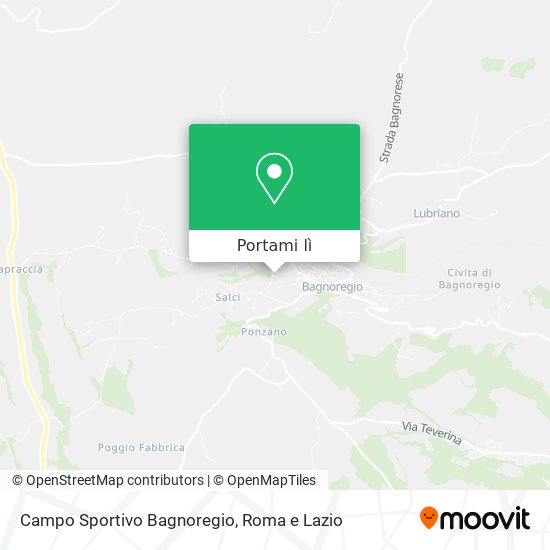 Mappa Campo Sportivo Bagnoregio
