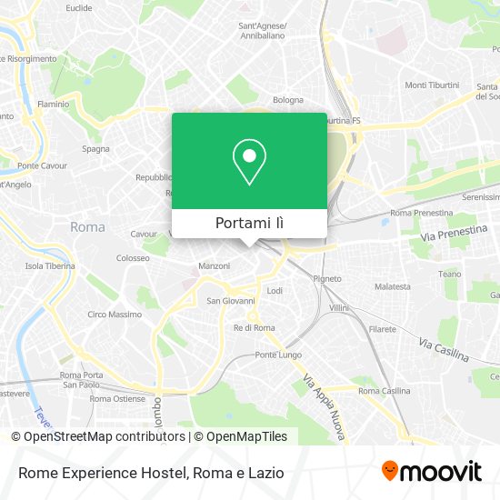 Mappa Rome Experience Hostel
