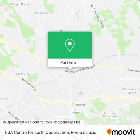 Mappa ESA Centre for Earth Observation