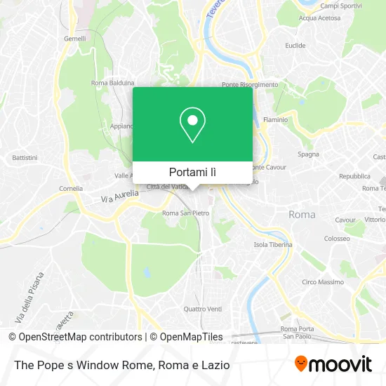 Mappa The Pope s Window Rome