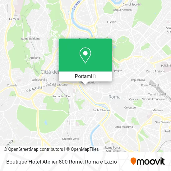 Mappa Boutique Hotel Atelier 800 Rome