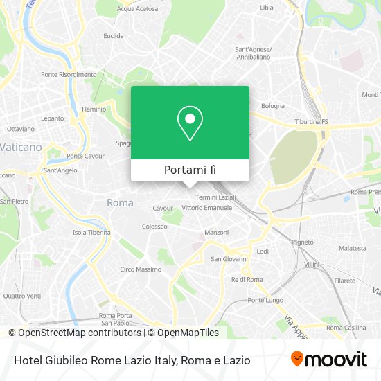 Mappa Hotel Giubileo Rome Lazio Italy