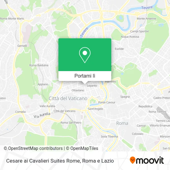 Mappa Cesare ai Cavalieri Suites Rome