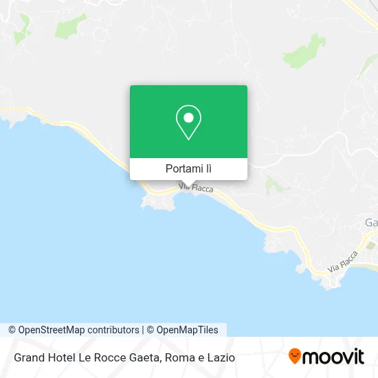 Mappa Grand Hotel Le Rocce Gaeta