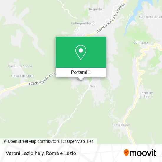 Mappa Varoni Lazio Italy