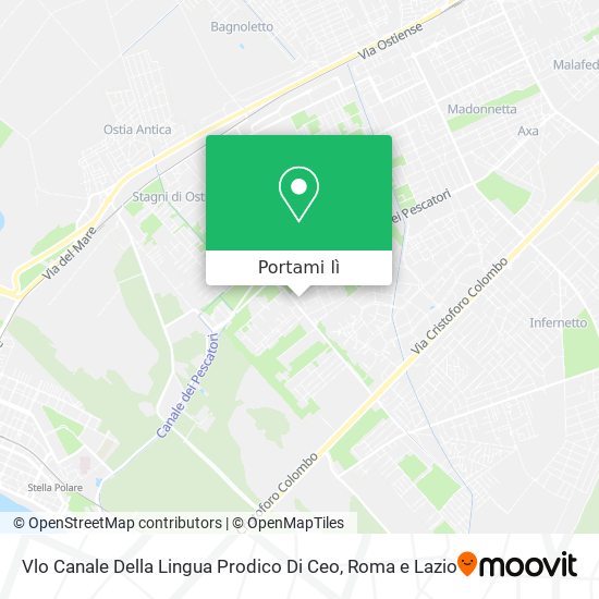 Mappa Vlo Canale Della Lingua Prodico Di Ceo