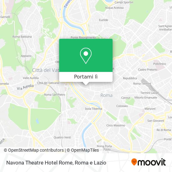 Mappa Navona Theatre Hotel Rome