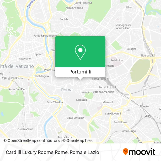 Mappa Cardilli Luxury Rooms Rome