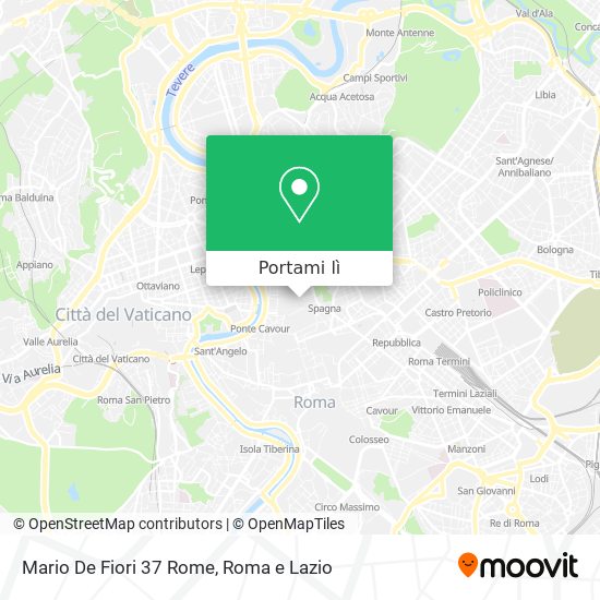 Mappa Mario De Fiori 37 Rome