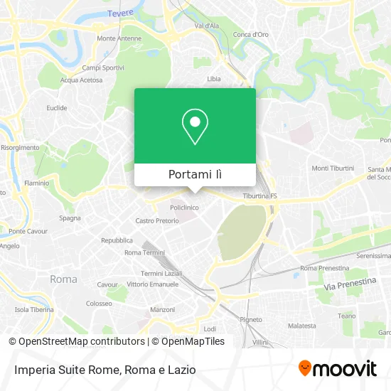 Mappa Imperia Suite Rome