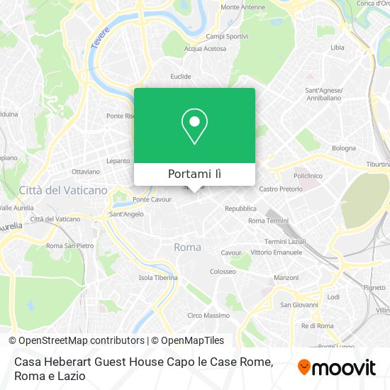 Mappa Casa Heberart Guest House Capo le Case Rome