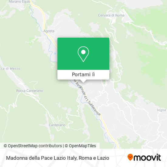 Mappa Madonna della Pace Lazio Italy
