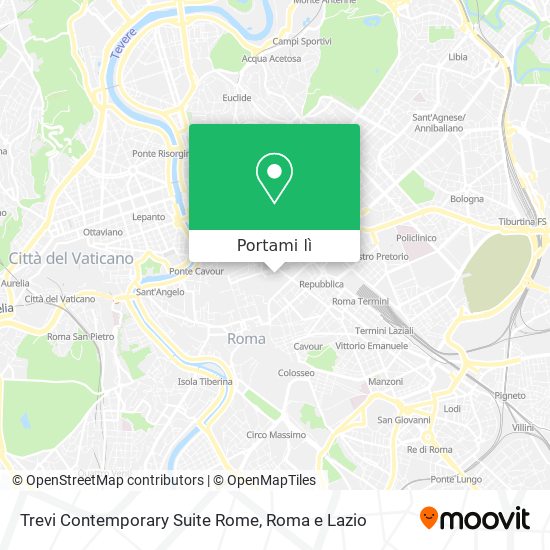 Mappa Trevi Contemporary Suite Rome