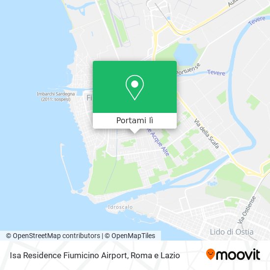 Mappa Isa Residence Fiumicino Airport