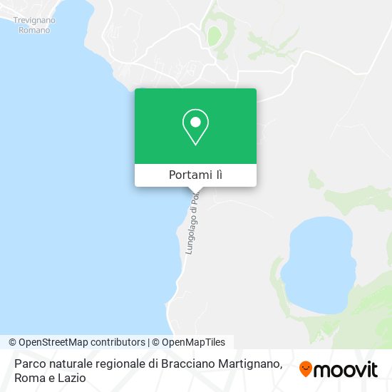 Mappa Parco naturale regionale di Bracciano Martignano