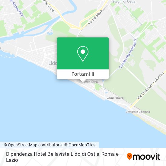 Mappa Dipendenza Hotel Bellavista Lido di Ostia