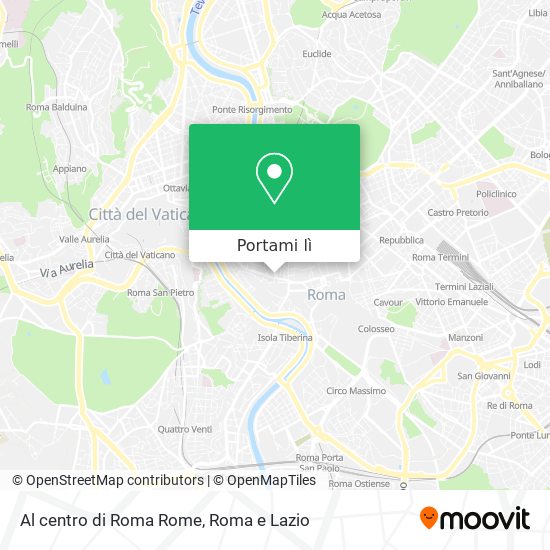 Mappa Al centro di Roma Rome