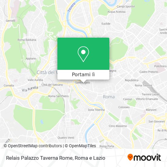 Mappa Relais Palazzo Taverna Rome