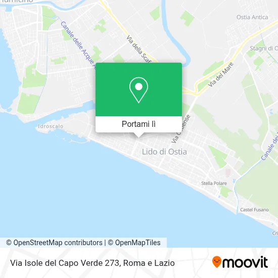 Mappa Via Isole del Capo Verde  273