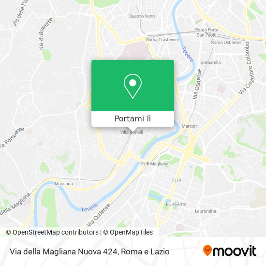 Mappa Via della Magliana Nuova 424