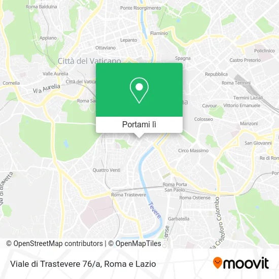 Mappa Viale di Trastevere 76/a