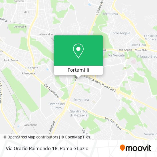 Mappa Via Orazio Raimondo 18
