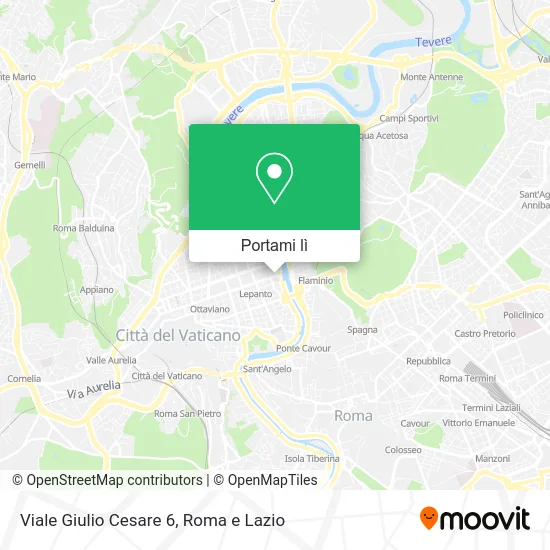 Mappa Viale Giulio Cesare 6