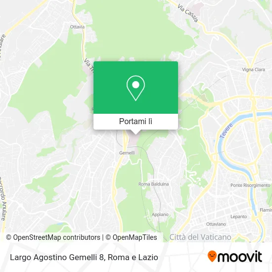 Mappa Largo Agostino Gemelli 8