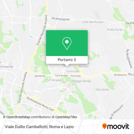 Mappa Viale Duilio Cambellotti