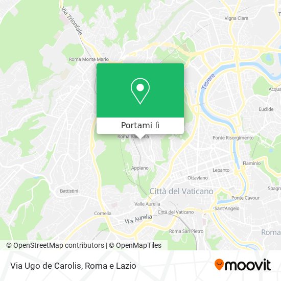 Mappa Via Ugo de Carolis