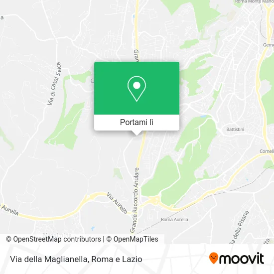 Mappa Via della Maglianella