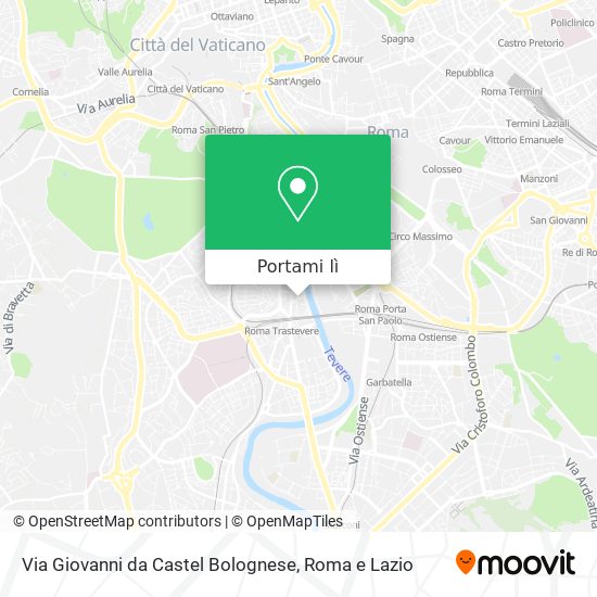 Mappa Via Giovanni da Castel Bolognese