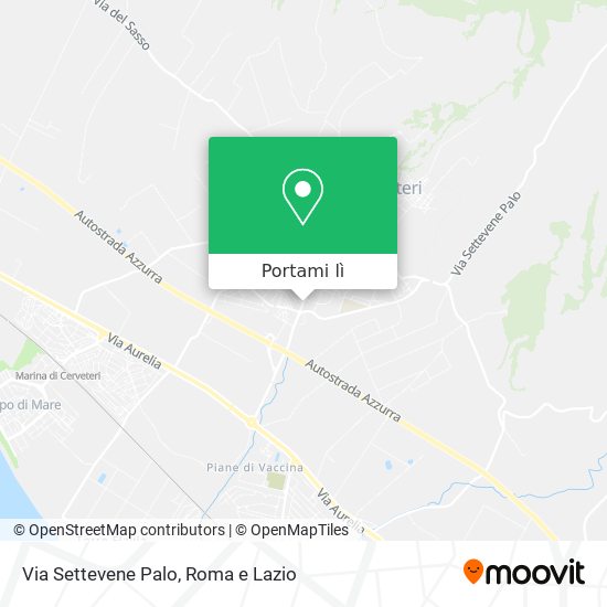 Mappa Via Settevene Palo