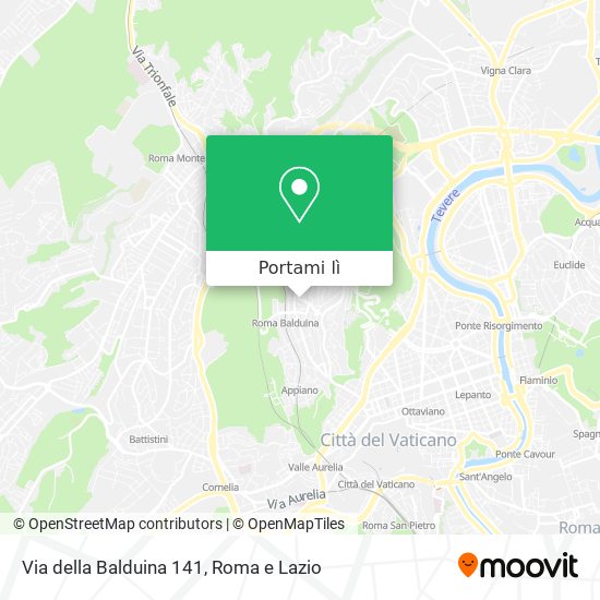 Mappa Via della Balduina 141