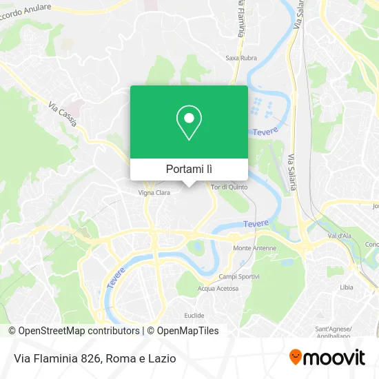 Mappa Via Flaminia 826