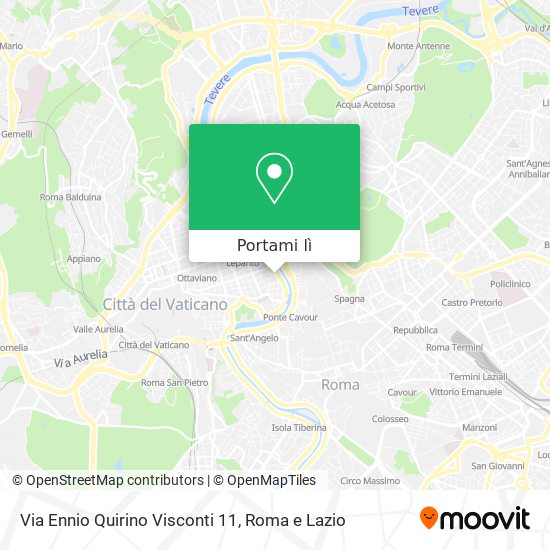 Mappa Via Ennio Quirino Visconti 11