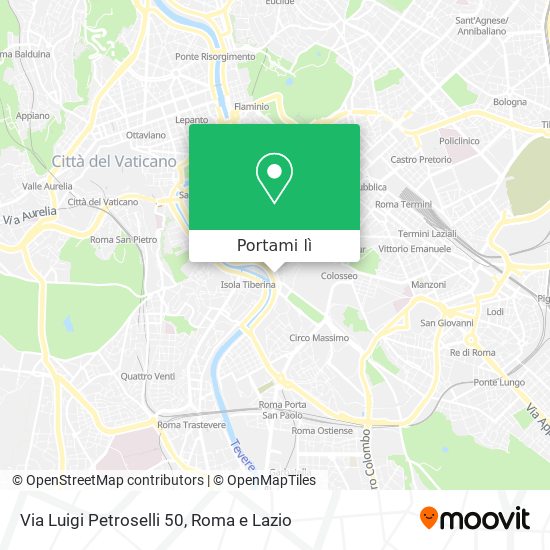 Mappa Via Luigi Petroselli 50
