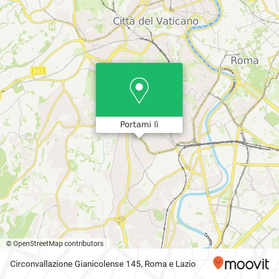 Mappa Circonvallazione Gianicolense 145