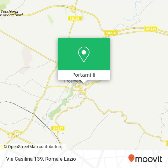 Mappa Via Casilina 139