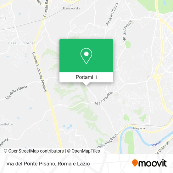 Mappa Via del Ponte Pisano