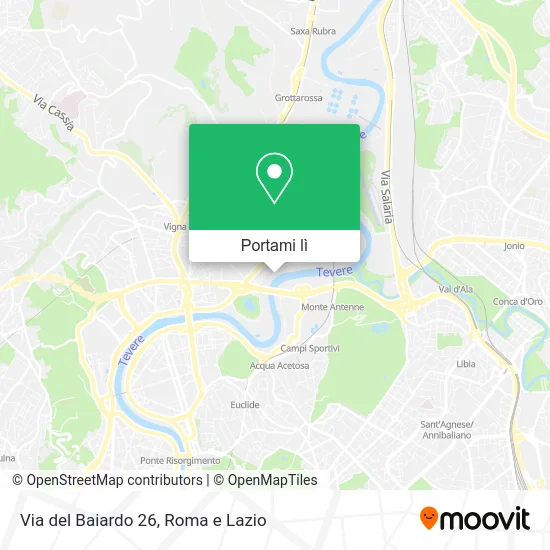 Mappa Via del Baiardo 26