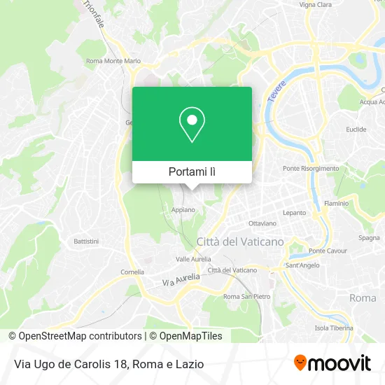 Mappa Via Ugo de Carolis 18
