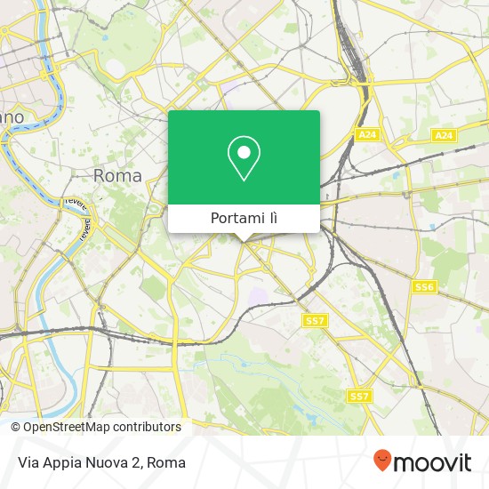 Mappa Via Appia Nuova 2