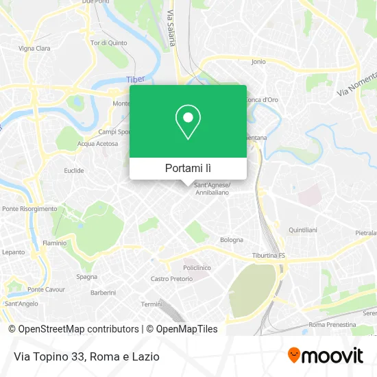 Mappa Via Topino 33