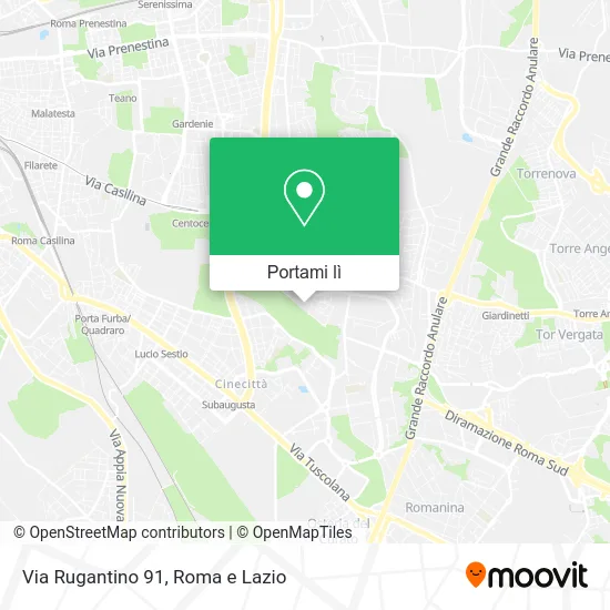 Mappa Via Rugantino 91